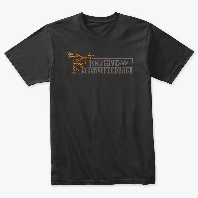 New EEVblog Negative Feedback T-Shirt